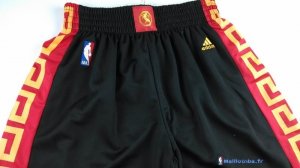 Pantalon NBA Pas Cher Golden State Warriors Noir Rouge