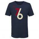 Philadelphia 76ers Nike Navy 2019/20 City Edition Logo T-Shirt