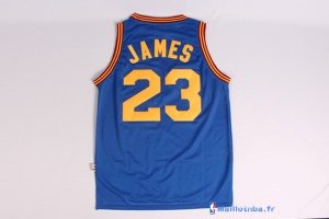 Maillot NBA Pas Cher Cleveland Cavaliers LeBron James 23 Retro Bleu