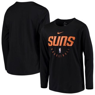 Phoenix Suns Nike Black Practice Logo Legend Long Sleeve Performance T-Shirt