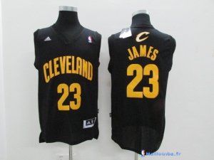 Maillot NBA Pas Cher Cleveland Cavaliers LeBron James 23 Noir