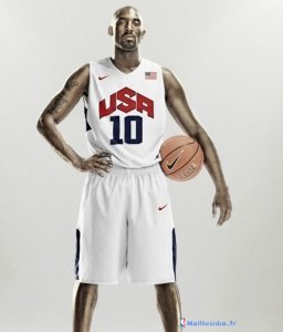 Maillot NBA Pas Cher USA 2012 Bryant 10 Blanc