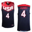 Maillot NBA Pas Cher USA 2014 Curry 4 Noir