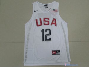 Maillot NBA Pas Cher USA 2016 DeMarcus Cousins 12 Blanc