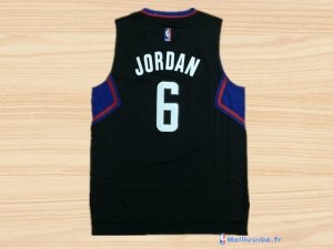 Maillot NBA Pas Cher Los Angeles Clippers DeAndre Jordan 6 Noir