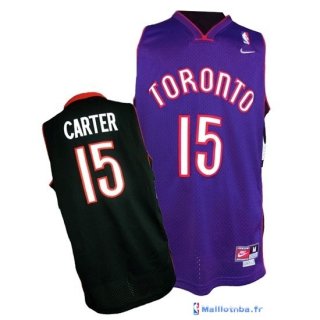 Maillot NBA Pas Cher Toronto Raptors Vince Carter 15 Pourpre Bleu