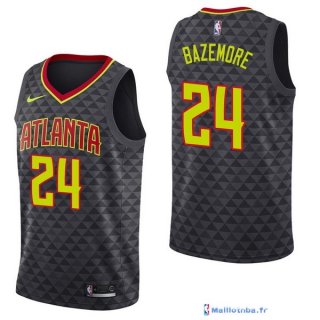 Maillot NBA Pas Cher Atlanta Hawks Kent Bazemore 24 Noir Icon 2017/18