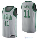 Maillot NBA Pas Cher Boston Celtics Kyrie Irving 11 Nike Gris Ville 2017/18