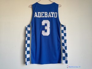 Maillot NCAA Pas Cher Kansas Bam Adebayo 3 Bleu