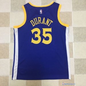 Maillot NBA Pas Cher Golden State Warriors Kevin Durant 35 Bleu Icon 2017/18