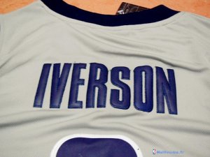 Maillot NCAA Pas Cher Georgetown Hoyas Allen Iverson 3 Gris