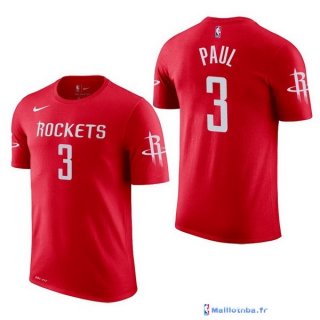 Maillot Manche Courte Houston Rockets Chris Paul 3 Rouge 2017/18