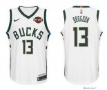 Maillot NBA Pas Cher Milwaukee Bucks Malcolm Brogdon 13 Blanc 2017/18