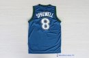 Maillot NBA Pas Cher Minnesota Timberwolves Latrell Sprewell 8 Retro Bleu