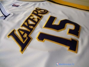 Maillot NBA Pas Cher Los Angeles Lakers Metta World 15 Peace Blanc