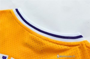 Maillot NBA Pas Cher Los Angeles Lakers Jerry West 44 Jaune