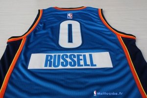 Maillot NBA Pas Cher Noël Oklahoma City Thunder Russell 0 Bleu