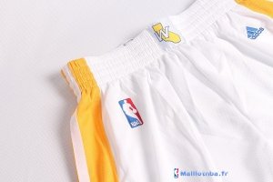 Pantalon NBA Pas Cher Golden State Warriors Blanc