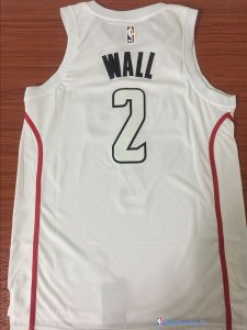 Maillot NBA Pas Cher Washington Wizards John Wall 2 Nike Blanc Ville 2017/18