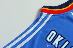 Maillot NBA Pas Cher Oklahoma City Thunder Femme Russell Westbrook 0 Bleu