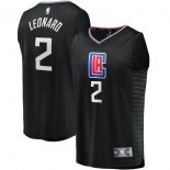 LA Clippers Kawhi Leonard Fanatics Branded Black Fast Break Replica Jersey - Statement Edition