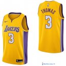 Maillot NBA Pas Cher Los Angeles Lakers Isaiah Thomas 3 Jaune Icon 2017/18