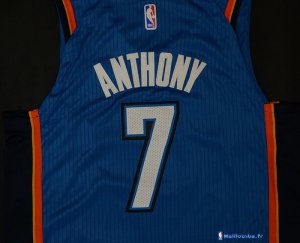 Maillot NBA Pas Cher Oklahoma City Thunder Carmelo Anthony 7 Bleu Icon 2017/18