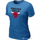 T-Shirt NBA Pas Cher Femme Chicago Bulls Bleu