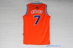 Maillot NBA Pas Cher New York Knicks Carmelo Anthony 7 Orange Bleu