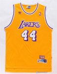 Maillot NBA Pas Cher Los Angeles Lakers Jerry West 44 Jaune