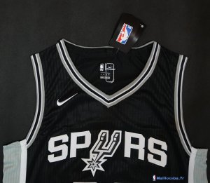 Maillot NBA Pas Cher San Antonio Spurs Manu Ginóbili 20 Noir Icon 2017/18