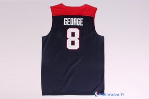 Maillot NBA Pas Cher USA 2014 George 8 Noir