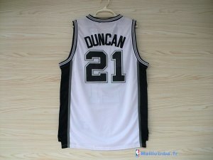 Maillot NBA Pas Cher San Antonio Spurs Tim Duncan 21 Blanc