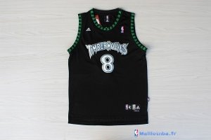 Maillot NBA Pas Cher Minnesota Timberwolves Latrell Sprewell 8 Retro Noir