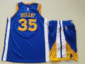 Maillot NBA Pas Cher Golden State Warriors Junior Kevin Durant 35 Bleu 2017/18