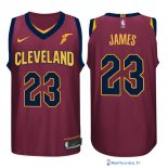 Maillot NBA Pas Cher Cleveland Cavaliers LeBron James 23 Rouge 2017/18