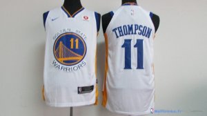 Maillot NBA Pas Cher Golden State Warriors Klay Thompson 11 Blanc 2017/18