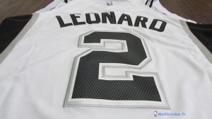 Maillot NBA Pas Cher San Antonio Spurs Kawhi Leonard 2 Blanc Association 2017/18