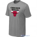 T-Shirt NBA Pas Cher Chicago Bulls Gris