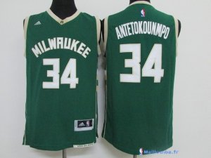 Maillot NBA Pas Cher Milwaukee Bucks Giannis Antetokounmpo 34 Vert