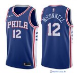 Maillot NBA Pas Cher Philadelphia Sixers T.J. McConnell 12 Bleu Icon 2017/18