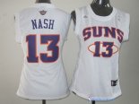 Maillot NBA Pas Cher Phoenix Suns Femme Steve Nash 13 Blanc