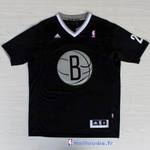 Maillot NBA Pas Cher Noël Brooklyn Nets Garnett 2 Noir