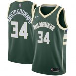 Milwaukee Bucks Giannis Antetokounmpo Nike Green Swingman Jersey - Icon Edition