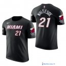 Maillot Manche Courte Miami Heat Hassan Whiteside 21 Noir 2017/18