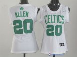 Maillot NBA Pas Cher Boston Celtics Femme Ray Allen 20 Blanc