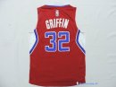 Maillot NBA Pas Cher Los Angeles Clippers Junior Blake Griffin 32 Rouge