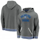 Philadelphia 76ers Fanatics Branded Gray True Classics Vintage Upperclassman Tri-Blend Pullover Hoodie