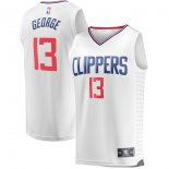 LA Clippers Paul George Fanatics Branded White Fast Break Replica Jersey - Association Edition