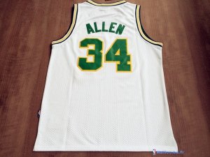 Maillot NBA Pas Cher Seattle Supersonics Ray Allen 34 Retro Blanc